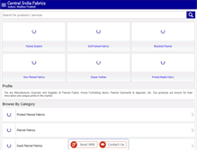 Tablet Screenshot of centralindiafabrics.net